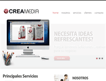 Tablet Screenshot of creamedia.com.ve